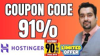 Hostinger Coupon Code 2024 - 91% Discount  Coupon ADDED