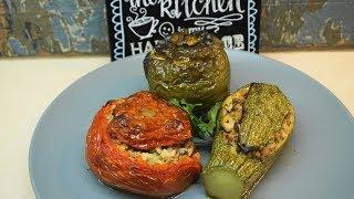 How to make gemista - greek stuffed vegetables - Γεμιστά  Greek Cooking by Katerina