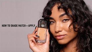 HOW TO SHADE MATCH GOOD APPLE SERUM FOUNDATION  KVD BEAUTY