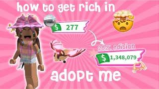 ꒰  ꒱ CLICK HERE ↷  how to GET RICH  in adopt me 2024  super quick  .•°