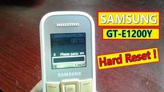 Samsung GT- E1200Y Hard Reset Samsung GT- E1200Y Phone Password Unlock