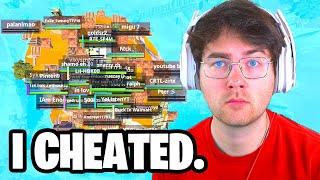 I Cheated In My Own Fortnite Tournament Not Clickbait