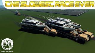 Racing Huge Eight Wheel Drive Trucks Across The Mainland  Stormworks Multiplayer Truck Race