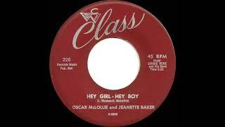 1958 Oscar McLollie & Jeanette Baker - Hey Girl - Hey Boy