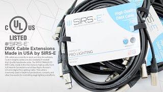 DMX Cable Extensions Made in USA by SIRS-E