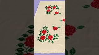 Rose Flower  Dusuti Table Cloth Design #shorts