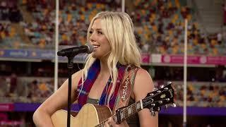 Sara Berki - Take Me Home Country Roads Cover Live at the Gabba Brisbane