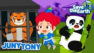 Let’s Protect the Endangered Animals  Save the Earth  Green Earth Songs for Kids  JunyTony