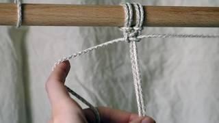 Square Knot. Macrame Tutorial by KNOT it Yourself. Квадратный плоский узел.