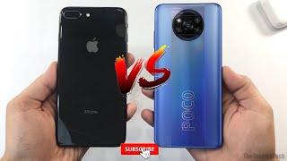 iPhone 8 plus vs Poco X3 pro  Speed Test Camera comparison