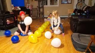 whos the fastest balloon butt popper in the family..#SiblingsRace #FamilyRival