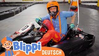 Blippi Deutsch - Blippi erklärt ein Go Kart  Abenteuer und Videos für Kinder