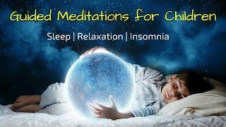 Guided Meditations for Kids to Sleep  Sleep Meditation for Children 5 in 1  Bedtime Relaxation