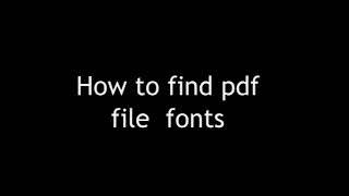 how to find pdf file fonts on 2023  how to find pdf file fonts in hindi  @only-whtsapp-expert