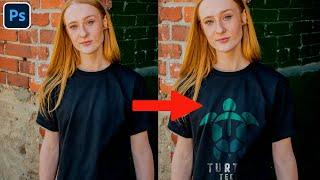 Create Realistic T-shirt Mockup in Photoshop