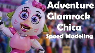 Speed Modeling  FNaF  Adventure Glamrock Chica  Blender 