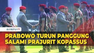 HUT ke 72 Kopassus Prabowo Turun Panggung Salami Prajurit