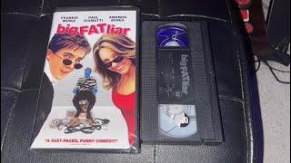 Big Fat Liar 2002 VHS Side Label 270