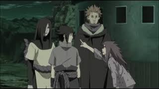 Karin tells Orochimaru Sasuke attacked her