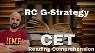 RC G Strategy for CET  Reading Comprehension  Part 1 for Garib Students