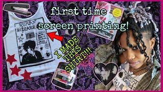 DIY screen printing for the first time + tipstutorial