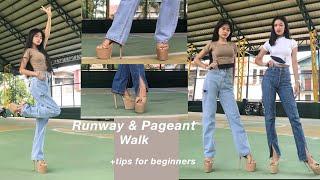 RUNWAY & PAGEANT WALK TUTORIAL our experiences  Krishia Diaz