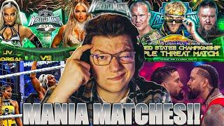 WEITERE MATCHES FÜR WRESTLEMANIA  WRESTLEMANIA 40 MATCH PREDICTION