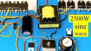 how to make simple inverter 2500W  sine wave mosfet JLCpcb