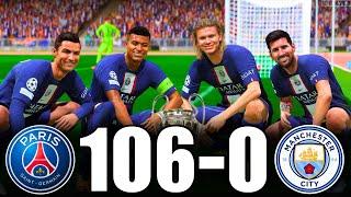 FIFA 23  RONALDO MESSI MBAPPE NEYMAR ALLSTARS  PSG 106-0 MANCHESTER CITY  UCL FINAL  PS5 4K