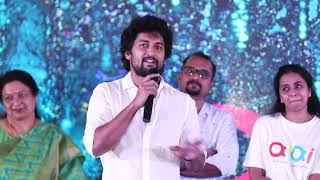 NATURAL STAR NANI  SUPERB SPEECH  ON SOCIAL SERVICE AND GOOD DEEDS #nani #hinannamoviereview