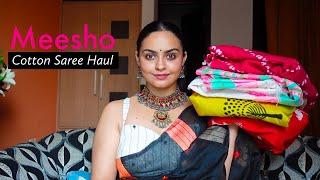 Affordable Meesho Cotton Sarees Haul