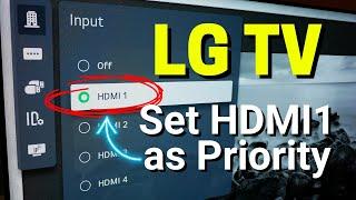 Set HDMI1 as Priority on Start Up on LG TV - Hotel Mode Hidden Menu