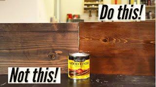 How to Stain Wood Like a PRO - 4 Simple Steps