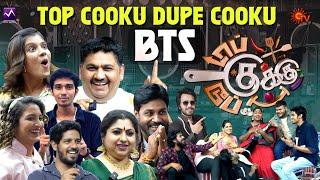 Top Cook Dupe Cook BTS with Sakthi  On the sets of TCDC  Media Masons #sakthi #topcookudupecooku