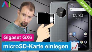 Gigaset GX6 - microSD-Karte einlegen  Speicher erweitern •  •  •  • Anleitung  Tutorial