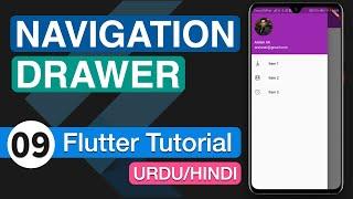 9 - Use Navigation Drawer in Flutter App  Android Studio Tutorial