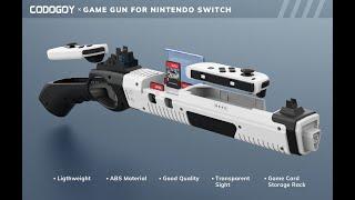 Shooting Game Gun Controller Compatible with SwitchSwitch OLED Joy-Con Hand Grip Motion Controller