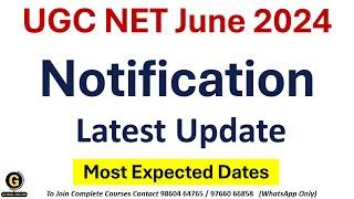 NTA UGC NET June 2024 Notification  NET Exam Online Application Forms  Exam Schedule for 2024