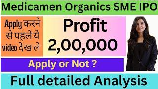 Medicamen Organics IPO  Medicamen Organics IPO Review  Medicamen Organics IPO GMP I Medicamen