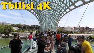 Tbilisi Georgia Walking tour 4K. Old Tbilisi.