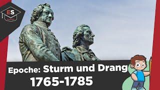 Literaturepoche Sturm und Drang 1765-1785 - Vertreter Themen Motive - Sturm und Drang erklärt