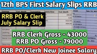 RRB Clerk Salary Slip After 12th BPS  RRB PO Salary perks and Allowances