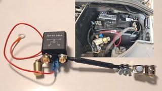 Remote Car Battery Disconnect Relay Switch - Anti Theft Safety UNBOXING & EASY INSTALL TUTORIAL