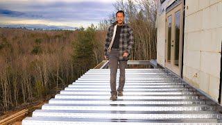 Installing Composite Steel Deck Pan for Elevated Concrete Slabs