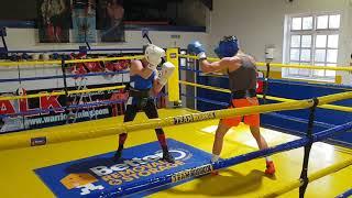 Amateur boxing sparring Round 1