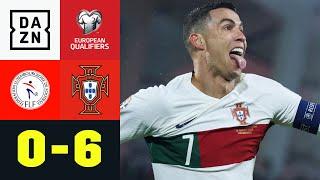 Ronaldo sagt „MOIEN“ und zwar doppelt Luxemburg - Portugal 06  European Qualifiers  DAZN