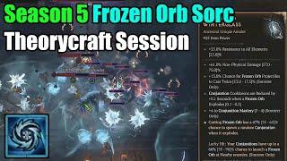 Diablo 4  Season 5 Frozen Orb Sorc  Theorycraft Session