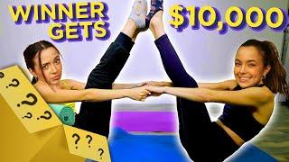 TWIN vs TWIN $10000 Yoga Challenge  Mystery Twin Bin w The Merrell Twins