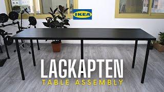 Ikea Lagkapten Table Installation  200x60 Brown