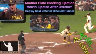 E110 - Plate Blocking Rule Results in Giants Run Melvins Ejection After Catchers Out Overturned
